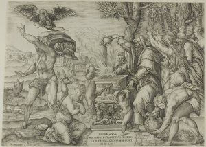 Iphigenia feláldozása alkotó: Nicolas Beatrizet