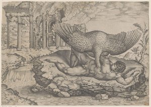 Tityus és a keselyű alkotó: Nicolas Beatrizet