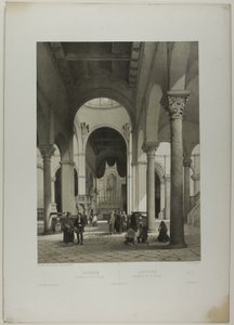 Ancona: Szent Szirákusz belseje, 38. tábla az Italie Monumentale et Pittoresque című műgyűjteményből.