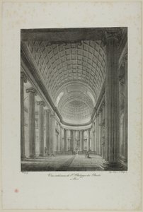A párizsi St. Philippe du Roule belső nézete