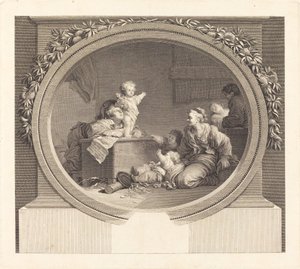 A kis prédikátor alkotó: Nicolas Delaunay after Jean Honoré Fragonard