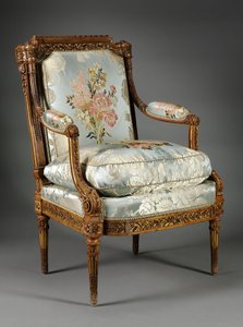 Fotel, 1785 körül (pukszus) alkotó: Nicolas-Denis Delaisement