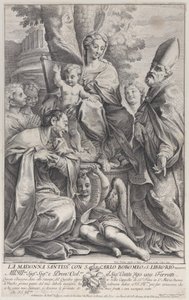 Szűz és gyermek Szent Liboriusszal és Carlo Borromeóval, 1693-95., 1693-95. alkotó: Nicolas Dorigny