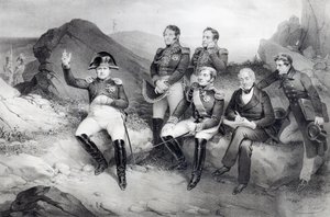 I. Napóleon császár (1769-1821) Emlékiratait diktálja Emmanuel Las Casesnek (1766-1842) Szent Ilonán, 1860