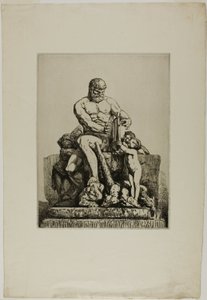 Hercules, első tábla Chifflart Tizenkét rézkarcából alkotó: Nicolas François Chifflart