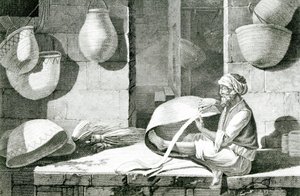Gyékénykészítő és kosárfonó alkotó: Nicolas Jacques (after) Conte