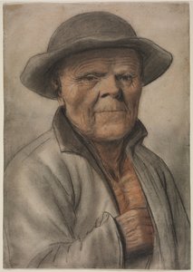 Egy öregember portréja, 1600-as évek. alkotó: Nicolas Lagneau