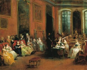 Koncert a Pierre Crozat párizsi szállodájában, 1719-20 körül (olaj, vászon) alkotó: Nicolas Lancret