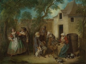 Az ember négy kora: Öregség, 1735 körül alkotó: Nicolas Lancret