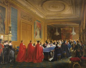 Louis-Philippe a Harisnyakötő Rendet kapta egy fiatal Viktória királynőtől, 1844