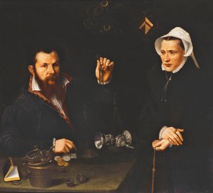 Egy essei mester és felesége portréja, félalakos, 1561-7 körül