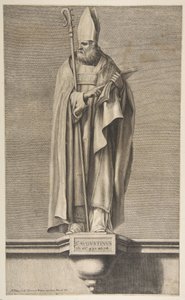 Szent Ágoston.n.d. alkotó: Nicolas Pitau