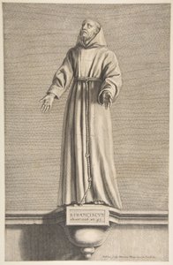 Szent Ferenc.n.d. alkotó: Nicolas Pitau