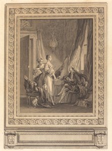 A WC alkotó: Nicolas Ponce after Pierre Antoine Baudouin with border by Charles Nicolas Cochin II