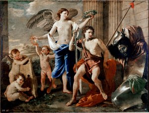 David diadala. Nicolas Poussin festménye alkotó: Nicolas Poussin