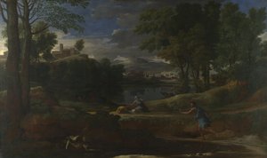 Táj egy kígyó által megölt emberrel, 1648 alkotó: Nicolas Poussin