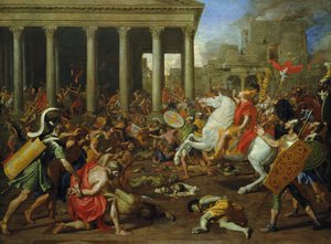 A jeruzsálemi templomok lerombolása Titus által, 1638/39 körül alkotó: Nicolas Poussin