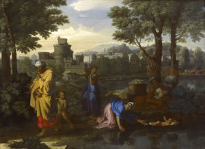 Mózes megtalálása alkotó: Nicolas Poussin