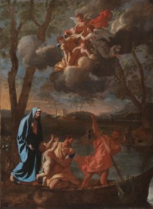 A Szent Család visszatérése Názáretbe alkotó: Nicolas Poussin
