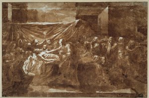 Az extrém kenet. Nicolas Poussin rajza alkotó: Nicolas Poussin