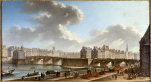 Pont Neuf and the town views from the Conti quay, c.1772 (oil on canvas)