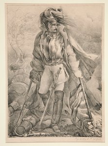 Francia Cuirassier zászlót hordozó alkotó: Nicolas Toussaint Charlet