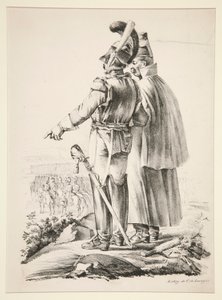 Két Cuirassier gyalog alkotó: Nicolas Toussaint Charlet