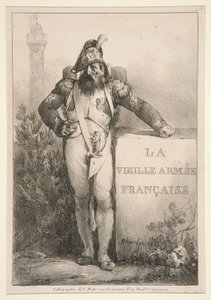 A La Vieille Armee Francaise sorozat előlapja alkotó: Nicolas Toussaint Charlet