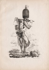 Katonai viseletek: Gyalogszaggató alkotó: Nicolas Toussaint Charlet