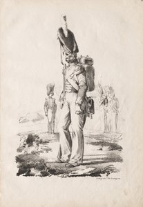 Katonai viseletek: Infantry Sargent, 1817-18. alkotó: Nicolas Toussaint Charlet
