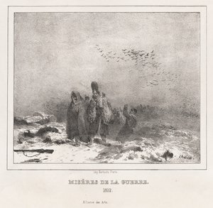 Erkölcsi és filozófiai ábécé kis- és nagygyermekek használatához: A háború nyomorúsága (1812) alkotó: Nicolas Toussaint Charlet