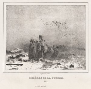 Erkölcsi és filozófiai ábécé kis- és nagygyermekek használatához: Miseries of War 1812, 18 alkotó: Nicolas Toussaint Charlet