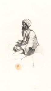 Ülő török alkotó: Nicolas Toussaint Charlet