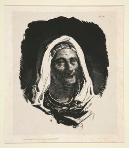Öregasszony feje alkotó: Nicolas Toussaint Charlet