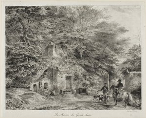 A vadőr házikója, az 1826-os albumból alkotó: Nicolas Toussaint Charlet