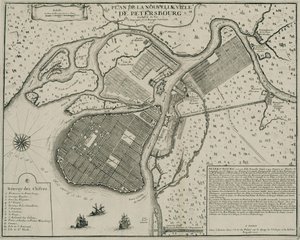 Pétervár térkép, 1717