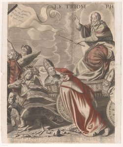 Krisztus diadalmenete Ó- és Újszövetségi alakokkal (ötödik rész) Le triomphe de Jesus Christ (cím a tárgyon)