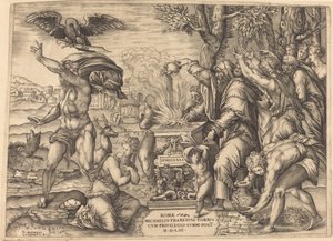 Iphigenia feláldozása alkotó: Nicolaus Beatrizet