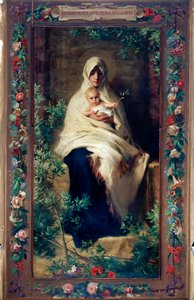 Az Olajfa Boldogasszonya Niccolo Barabino (1832-1891) festménye: 19. századi Genes, Santa Maria della Cella templom
