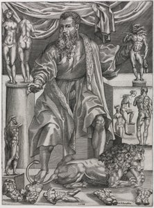 Baccio Bandinelli portréja oroszlánnal