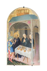 Szent Benedek mérgezett bort iszik