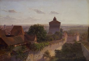 Heidenturm, Nürnberg (olaj, vászon) alkotó: Niels Anders Bredal