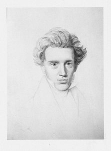 Søren Kierkegaard 1813-1855, 1840 körül alkotó: Niels Christian Kierkegaard