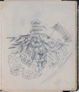 H. C. Andersen jobb karja. Vázlat a Nysø réthez (Odense)