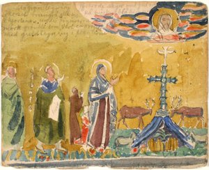Másolat ókeresztény mozaik után, valamint jegyzetek