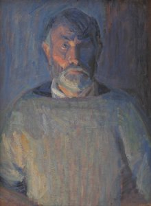 A művész portréja. Lámpafény alkotó: Niels Larsen Stevns