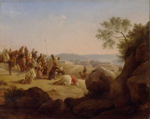 Zarándokok Jeruzsálem előtt, 1831 alkotó: Nikanor Grigoryevich Chernetsov