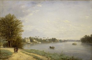 Kilátás a Yelagin-szigetre alkotó: Nikanor Grigoryevich Chernetsov