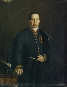 Pjotr-medence művész portréja 1794-1881, 1857 alkotó: Nikanor Leontievich Tiutriumov
