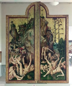 A tízezer ember mártíromsága (panel) (részleteket lásd 197673) alkotó: Niklaus Manuel